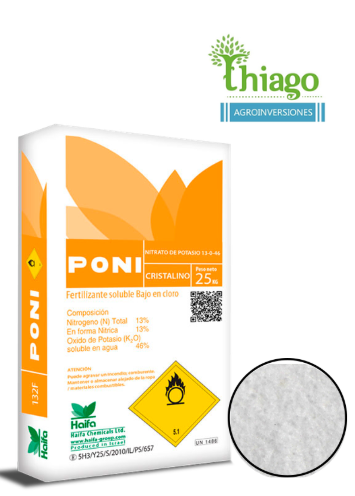 NITRATO DE POTASIO X 25 KG - PONI - MARCA MOLINOS CIA